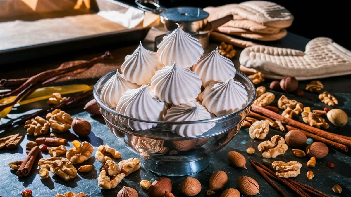 Cukroví z bílků a ořechů recept