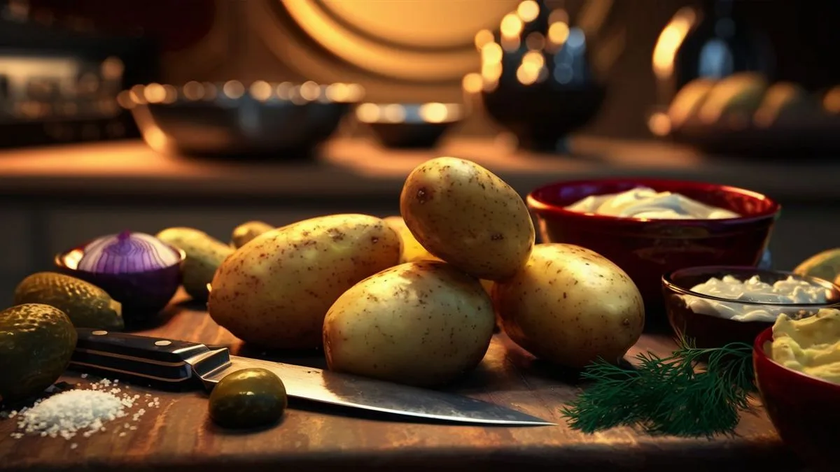 Jak vařit brambory na salát