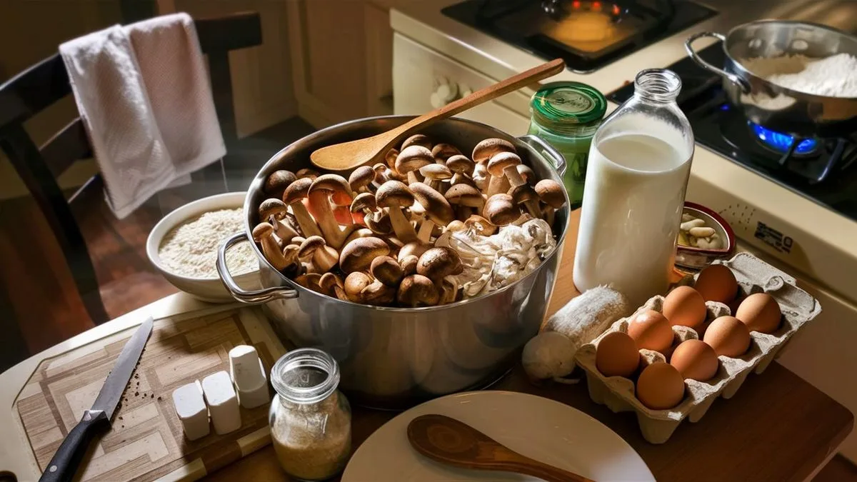 Recept na kulajdu s houbami